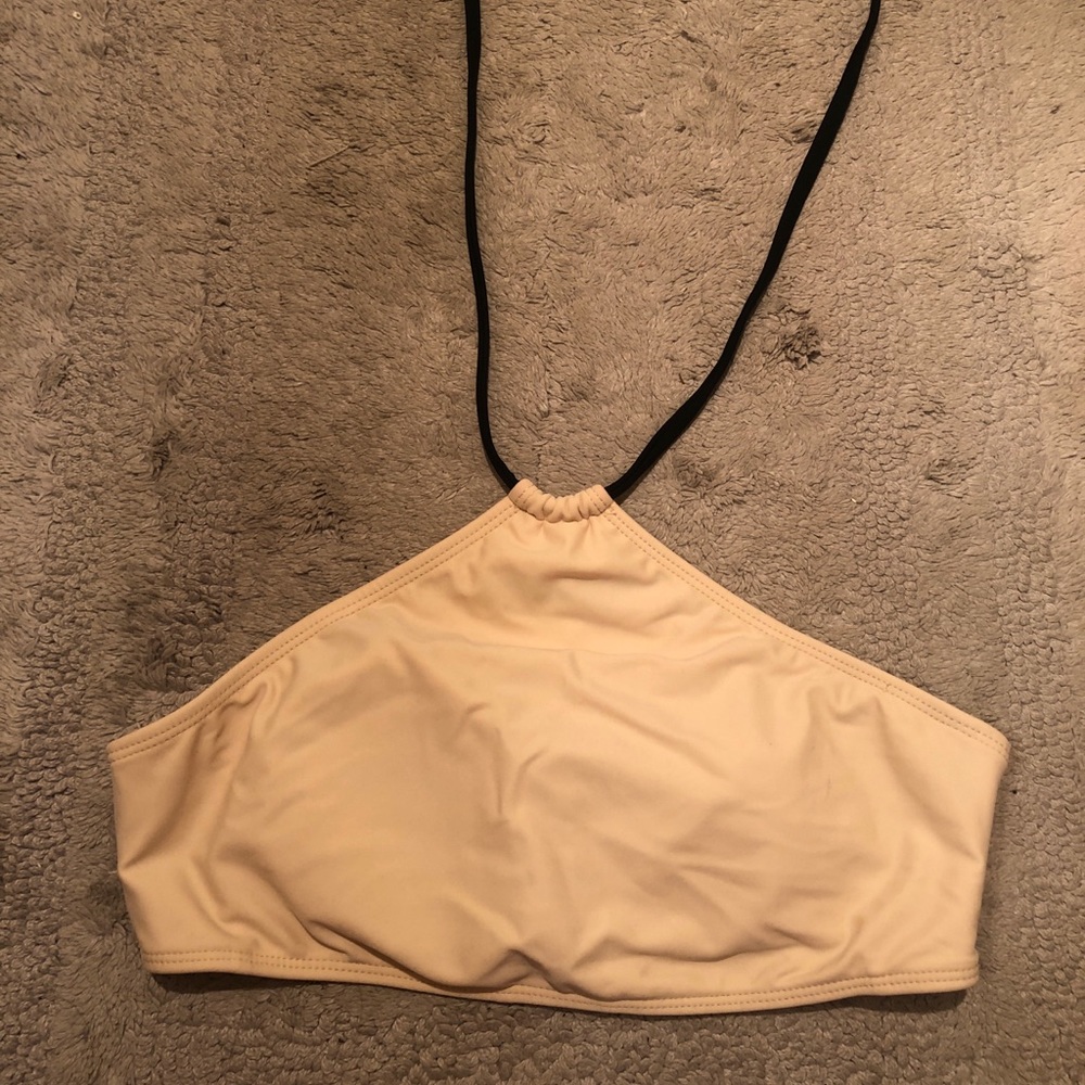 Halter high neck bikini top